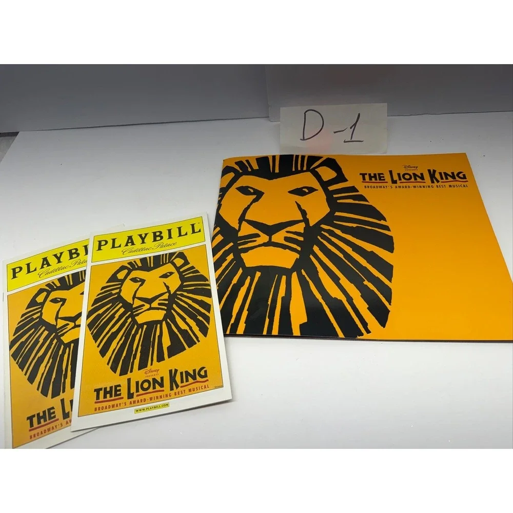 Disney The Lion‎ King Broadway Musical Playbill Program Lot D-1